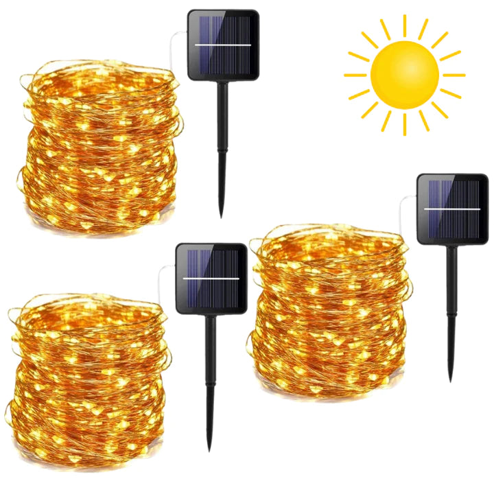 Luces Navideñas con Panel Solar ( 25 METROS )