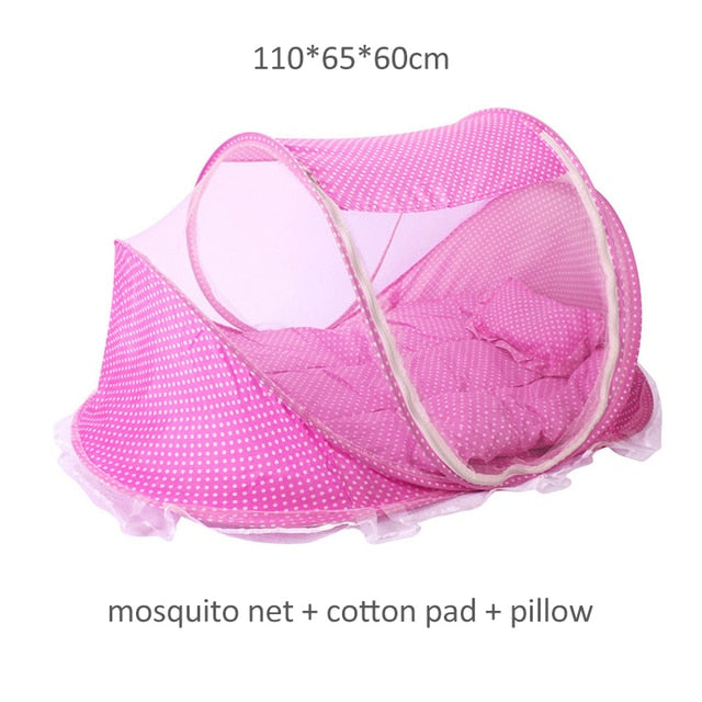 Cuna Portátil Anti-mosquitos con Musical